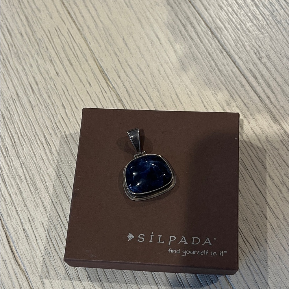 Silpada Midnight Blue and Silver Pendant